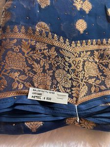 Elegant Navy Blue Saree