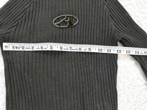 Distressed Black Knit Sweater