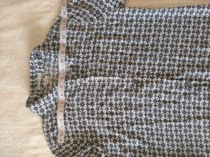 Patterned Long Sleeve Button-Down