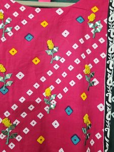 Ethnic Green &amp; Pink Kurta