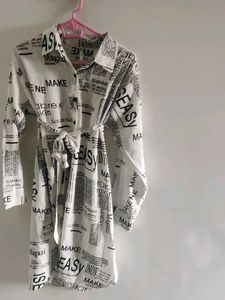 Printed Shirt Dress