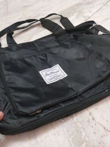 Black Foldable Tote Bag