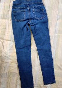 Ripped Blue Jeggings For 8-10 Year Girls