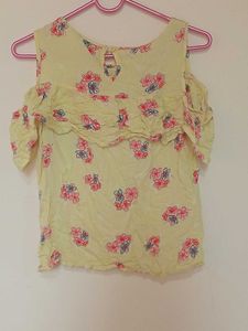 Yellow Floral Top