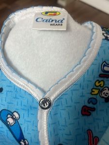 Warm Blue Sweatshirt Sweatpants Cap N Bib Set