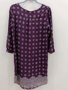 Straight Ladies Kurta || Purple || 40 Bust