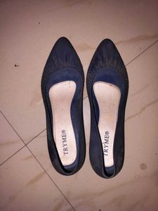 Navy Blue Wedges Bellies For Women