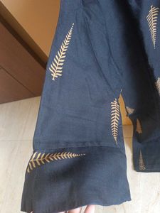 Black &amp; Gold Kurta-Sharara Set