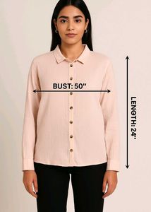 Classic Cotton Shirt For Women | XL | 50 Inch Bust