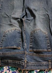 Lace Trim Flare Jeans