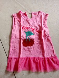 Cute Cherry Print Kids Top