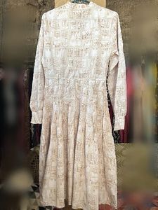 Patterned Midi Shirt Dress