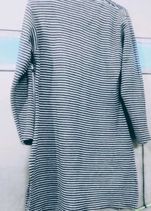 Striped Embellished knit kurta