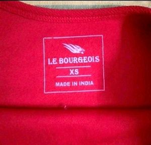 Red Cold Shoulder Top