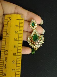 Dasara Special stone earrings with drop