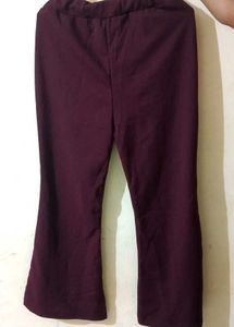 Maroon Flared Leggings