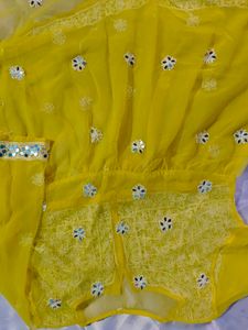 Yellow Floral Embroidered Top