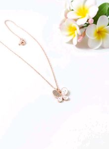 🤍 White Butterfly Pendant Necklace 🤍