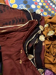 Skirt And Short Kurta With Dupatta