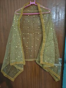 Golden Sheer Dupatta