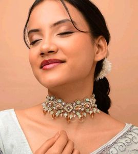 Crystal Beaded Choker necklace