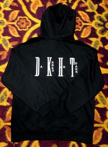 international Black Graphic Hoodie