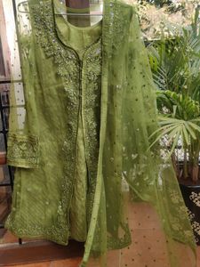 Beautiful Green Sequinned Suit