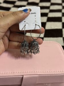 Stylish Silver Jhumka Earrings Combo