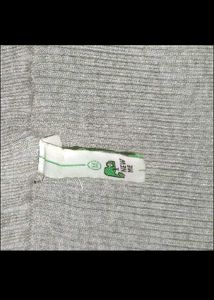 Gray Off-Shoulder Knit Top