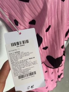 Cute Heart Print Pajama Set