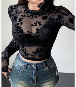 Floral Mesh Top