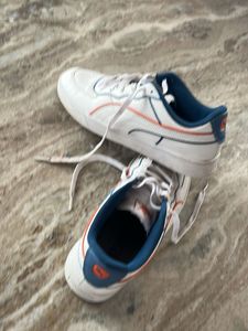 Puma White Blue Orange Casual Sneakers
