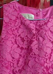 Pink Lace Party Dress for Girls