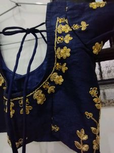 Green Embellished 💚✨Saree with two blouse