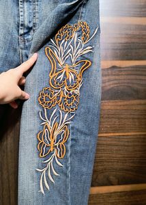 Y2K Embroidery BOOTCUT FLARED JEANS