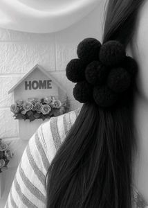 Pink Flower Hair Tie