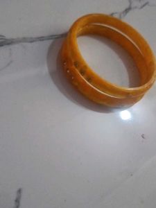 Set of 2 Orange Bangles