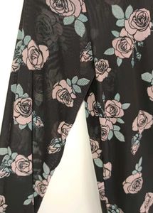 Floral Mesh Top
