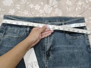 Grey Wide Leg Jeans