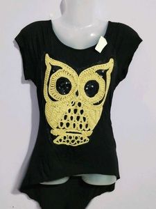 BLACK OWL TOP
