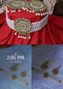 Pearl Kundan Jewelry Set