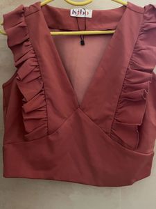 Ruffled Crop Top