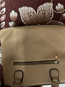 Beige Handbag