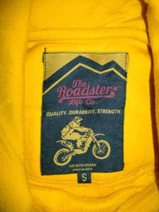 Roadster Mustard Color Yellow Hoodie