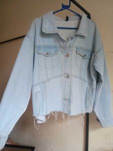 distressed denim jacket