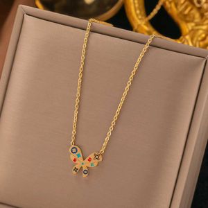 Butterfly Pendant Necklace  Anti tarnish beautiful