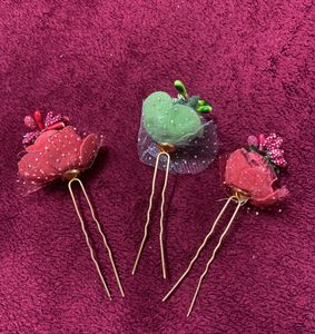 Price Drop Rose Hair Pins & Clip