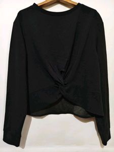 🎁Buy 2, Get 2 Free🎁Black Twist Front Top L/XL