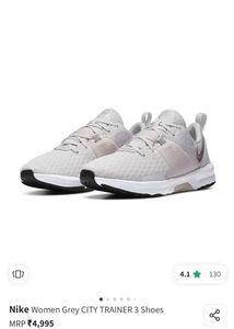 Nike Women Grey City Trainer 3 Shoes