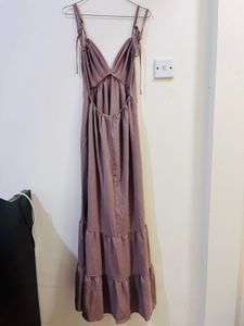 Mauve Tie-Strap Dress